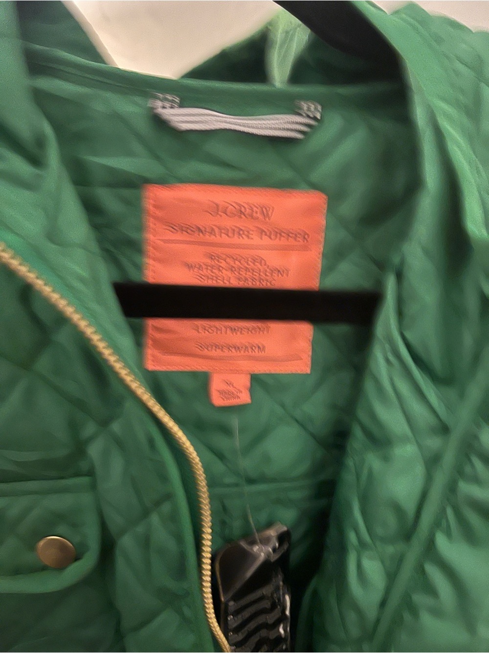 J Crew Primaloft Quilted Kelly Green - Picture 3 of 4
